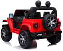 Macchina Elettrica per Bambini 12V 2 Posti Jeep Wrangler Rubicon Rossa-3