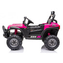 Macchina Elettrica per Bambini 12V Fuoristrada Baby Buggy Rosa-2