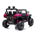 Macchina Elettrica per Bambini 12V Fuoristrada Baby Buggy Rosa-4