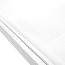 Lettino Prendisole da Giardino 190x30x62 cm in Alluminio e Textilene Milk Bianco-6