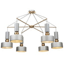 Lampada pendente Modern in Metallo Void Grigio-1