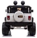 Macchina Elettrica per Bambini 2 Posti Maxi Fuoristrada 12V Happy Kids Bianca-6
