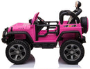 Macchina Elettrica per Bambini 2 Posti Ruote EVA Maxi Fuoristrada 12V Happy Kids Rosa-3