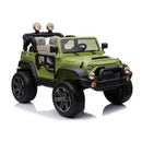 Macchina Elettrica per Bambini 2 Posti Ruote EVA Maxi Fuoristrada 12V Verde-5