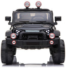 Macchina Elettrica per Bambini 2 Posti Maxi Fuoristrada 12V Happy Kids Nera-2