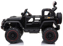 Macchina Elettrica per Bambini 2 Posti Maxi Fuoristrada 12V Happy Kids Nera-3