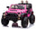 Macchina Elettrica per Bambini 2 Posti Maxi Fuoristrada 12V Happy Kids Rosa