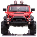 Macchina Elettrica per Bambini 2 Posti Maxi Fuoristrada 12V Happy Kids Rossa-2