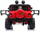 Macchina Elettrica per Bambini 2 Posti Maxi Fuoristrada 12V Happy Kids Rossa-7