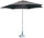 Ombrellone da Giardino Ø3 m Palo Ø38 mm in Alluminio Nero