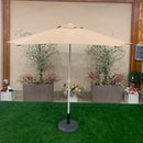 Ombrellone da Giardino in Alluminio Ø3m Tortora-2