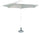 Ombrellone da Giardino Ø3 m Palo Ø38 mm in Alluminio Bianco