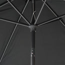 Ombrellone da Giardino 3x2m in Alluminio e Poliestere Nero-6