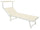 Lettino Prendisole da Giardino 189x61x38 cm in Alluminio e Textilene Simba Taupe