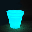 Vaso Ø50x46cm in Polietilene Vanossi Pegasus Bianco Fluo-2