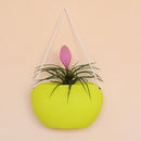 Vaso Ovale 30x13,5x18 cm in Polietilene Vanossi Clio Bag Corda Verde Acido-2