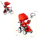 Triciclo Passeggino Seggiolino Reversibile 6in1 Happy Kids Viola-9