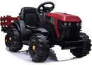 Trattore Elettrico per Bambini 12V con Rimorchio Happy Kids Rosso-8