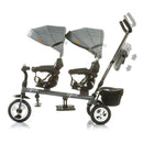 Passeggino Triciclo Gemellare Chipolino Apollo Blu-5