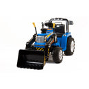 Trattore Elettrico Ruspa con Pala Scavatrice 12V per Bambini Blu-1