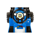 Trattore Elettrico Ruspa con Pala Scavatrice 12V per Bambini Blu-5