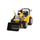 Trattore Elettrico per Bambini Ruspa con Pala Scavatrice 12V Giallo