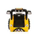 Trattore Elettrico per Bambini Ruspa con Pala Scavatrice 12V Giallo-6