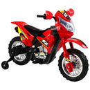Moto Elettrica per Bambini 6V Super Cross Happy Kids Rossa-1