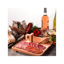 Ghigliottina Affettatutto Affetta Salame Baguette Formaggio con Tagliere in Legno-1