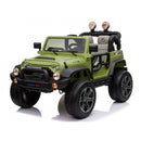 Macchina Elettrica per Bambini 2 Posti Ruote EVA Maxi Fuoristrada 12V Verde-10