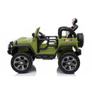 Macchina Elettrica per Bambini 2 Posti Ruote EVA Maxi Fuoristrada 12V Verde-9