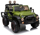 Macchina Elettrica per Bambini 2 Posti Maxi Fuoristrada 12V Happy Kids Verde-8