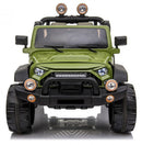 Macchina Elettrica per Bambini 2 Posti Maxi Fuoristrada 12V Happy Kids Verde-4