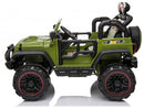 Macchina Elettrica per Bambini 2 Posti Maxi Fuoristrada 12V Happy Kids Verde-6